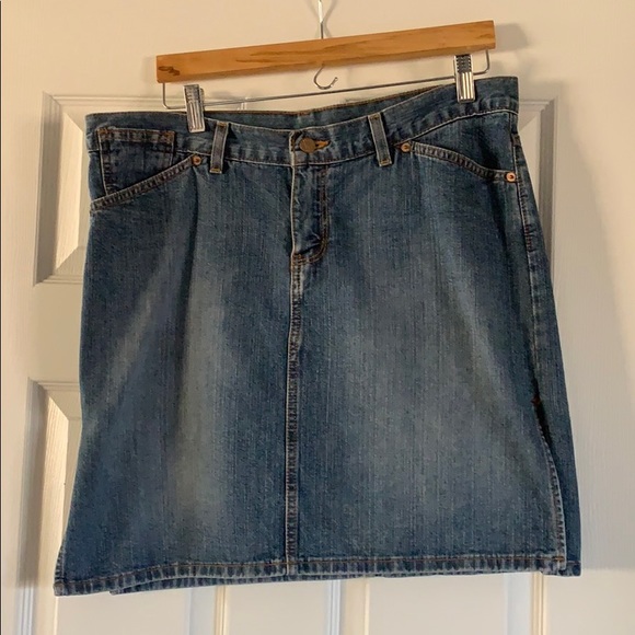 MANAGER Women’s Double Side Split Denim Skirt, Size 31 - Picture 2 of 5